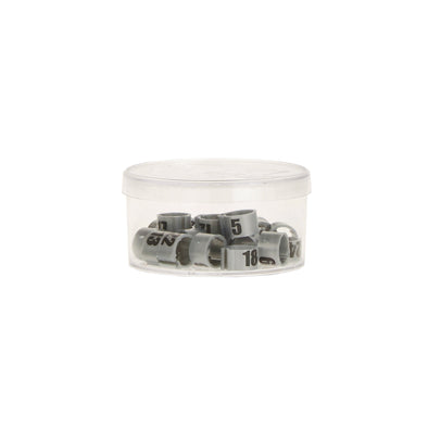 Numbered Clip Rings 1-25